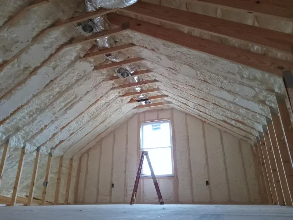 Spray foam roofing application for Crawl Space Insulation project in Wright City